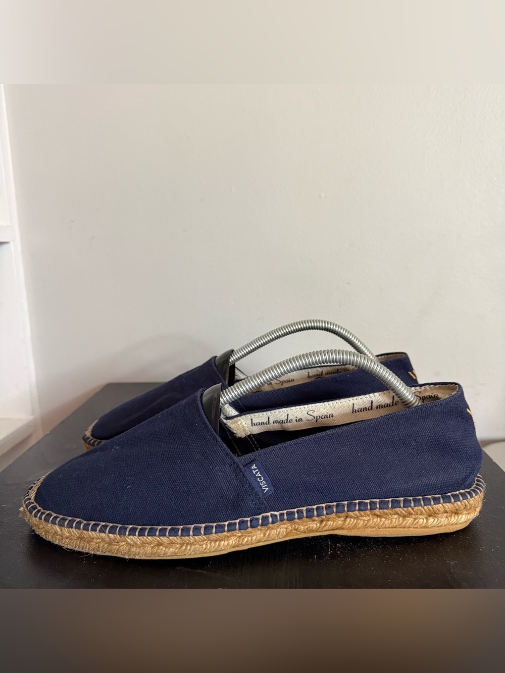Viscata Mens Size 10 Shoes Navy Blue Espadrilles Slip On Casual Shoes - Picture 4 of 9